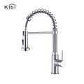 Kibi Aurora Single Handle Pull Down Kitchen Sink Faucet KKF2003CH